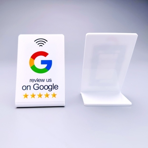 Acrilico personalizzato Nfc Google Review Menu Stand con <span class=keywords><strong>codice</strong></span> <span class=keywords><strong>Qr</strong></span> - Product Image 3