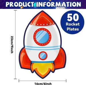 Platos Desechables de Papel de 9 Pulgadas, Diseño Moderno, Decoraciones para Fiestas Temáticas, Bodas y Días Festivos, Gran Venta - Product Image 3