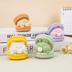 2025 dibujos animados Macaron <span class=keywords><strong>Hamburg</strong></span> juguete para niñas explosiones transfronterizas apretar descompresión pellizco música escupir burbujas efecto - Product Image 6