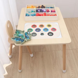 Mesa Sensorial con Panel Doble con 2 Sillas Mesa de Juegos de Agua y Arena <span class=keywords><strong>para</strong></span> Niños - Product Image 1