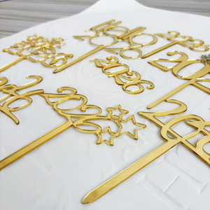 น้ำผึ้งและความหวาน2026ท็อปเปอร์เค้กอะคริลิคสำหรับตกแต่งงานปาร์ตี้ปีใหม่ - Product Image 4