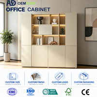 Table de travail exécutive pliable moderne et durable avec armoire de bureau à montage facile et classeur vertical