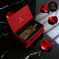 Confezione profumo per auto vuota, personalizzata a forma di libro, in carta rigida UV, con chiusura magnetica unica, design goffrato, marca Fivefine.