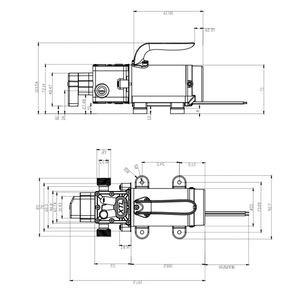 12V24V petite pompe de surpression électrique haute pression 10L tête 10M - Product Image 6
