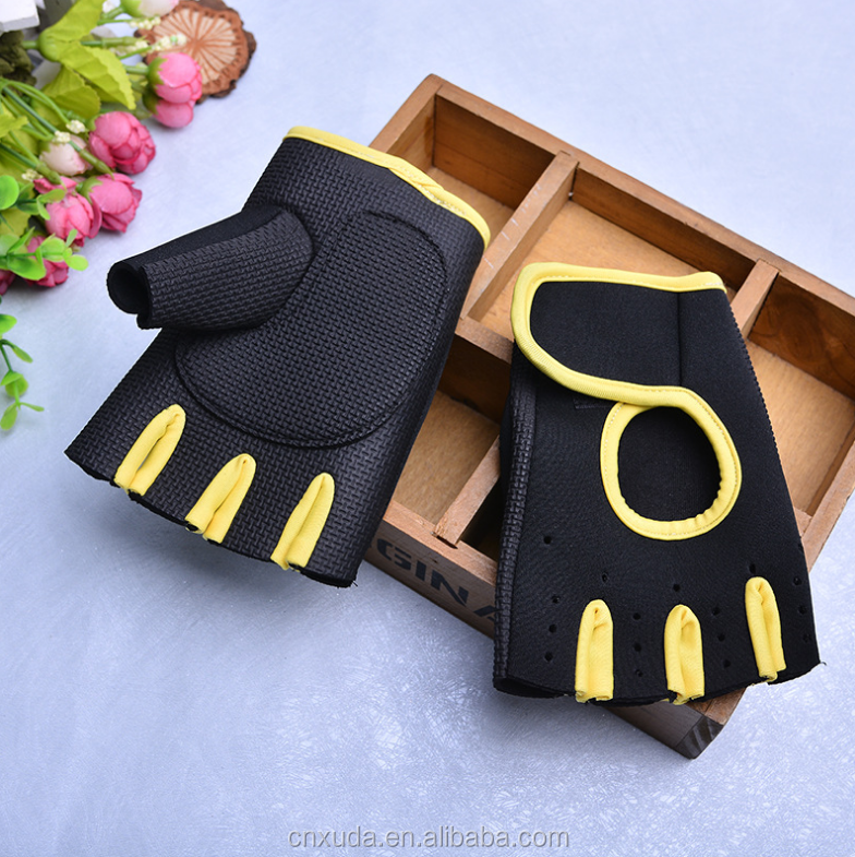 Fitness studio Fahrrad handschuhe Reiten Neopren MTB Fahrrad Gewichtheben  Motorrad Fitness Halb finger Handschuh| Alibaba.com