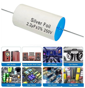 250V~400V 0.1uF~100uF Axial MKP Silver Foil <strong>Capacitor</strong> for HIFI Car Audio Divider Axial Metallized Polyester Film <strong>Capacitor</strong> - Product Image 6