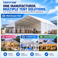 Tente d'entrepôt sur mesure TENTCHO – Solution de stockage modulaire portable pour centre de distribution, usine et inventaire saisonnier