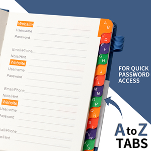 AMARUI B6 Agenda in Pelle con Copertina Morbida, Chiusura Magnetica, Rilegatura a Filo, Libro degli Indirizzi con Password - Personalizzabile, Regalo di Alta Qualità, Planner per il Budget, Taccuino - Product Image 6