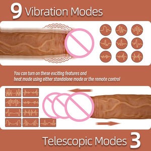 Realistischer Dildo vibrator für Frauen Sexspielzeug Heizung Big Cock Fernbedienung <span class=keywords><strong>Penis</strong></span> Teleskop vibratoren Anal Weiblicher <span class=keywords><strong>Stimulator</strong></span> - Product Image 3
