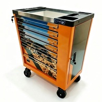 Chariot d'atelier robuste à 7 tiroirs avec roulettes