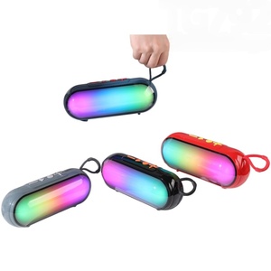 Haut-parleur capsule transparent brillant, effet lumineux néon dégradé, corps épuré, son équilibré, pieds antidérapants - Product Image 5