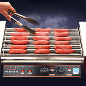 Chuangyu comercial <span class=keywords><strong>mini</strong></span> Hot Dog Grill que hace la máquina comercial eléctrica 7/9 parrilla para perros calientes - Product Image 3