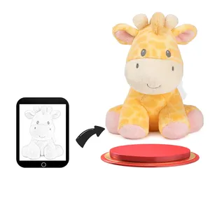 Vente en Gros de Girafe Mignonne et d'Animaux de la Forêt Jouets en Peluche Animaux de la Jungle de Dessin Animé pour Enfants et Bébés