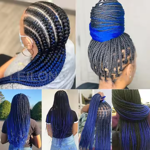 52 pollici Yaki Pre-stirato capelli intrecciati africano moda sintetica ombra <span class=keywords><strong>Extension</strong></span> <span class=keywords><strong>con</strong></span> espressione unica all'uncinetto - Product Image 6