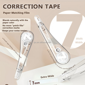 Ruban correcteur en papier naturel ultra-fin <span class=keywords><strong>de</strong></span> 7 mm <span class=keywords><strong>de</strong></span> large avec film PET - Product Image 1