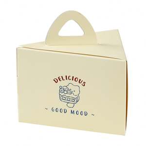 Caja de Embalaje Triangular Mate para Pastel en Rodajas, Portátil, con Soporte de Papel, Tamaños de 6 y 8 Pulgadas - Product Image 5