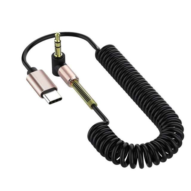 USB C to 3.5mm Audio Aux Jack Cable 1.5m Type C to 3.5mm Headphone Jack Hi-Fi Sound Quality Earphone Adapter for Car Stereo