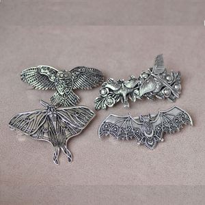 Pinza para el pelo de aleación estilo vikingo con búho, nudo celta, gótico, bruja, luna hueca vintage, joyería para mujer - Product Image 1