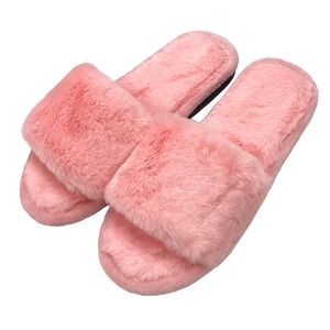 Delle donne Open-Toe Faux Cony-Pantofole A Filo Dei Capelli del Panno Morbido Spa Home <span class=keywords><strong>Scarpe</strong></span> con Indoor Outdoor Anti antiscivolo Suola In Gomma - Product Image 1