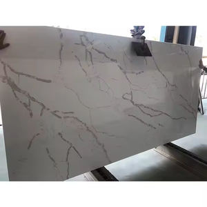 Losa de Piedra Artificial Calacatta Blanca de Diseño Moderno y Alta Calidad para Cubierta de Mesa y Tocador, Formato de Losa Grande - Product Image 4