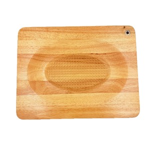 Rubberwood Cutting Board 45.6x35.7x2cm Rectangle Kitchen Chopping <b>Block</b> For Raw And Cooked Food - Product Image 1