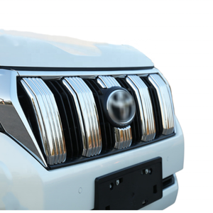 Garniture de couvercle d'insertion de calandre centrale avant chromée ABS pour <span class=keywords><strong>Toyota</strong></span> Land Cruiser Prado FJ150 2018 couvercle de calandre avant - Product Image 6