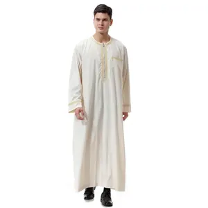 Men Arab Muslim Islamic Thobe kuwait stil beten thobe Jubba Thobe