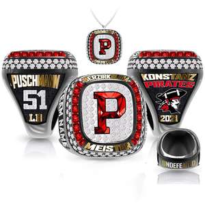 Anillo de Campeonato de Baloncesto, Fútbol, Béisbol, Sóftbol, Hockey sobre Hielo, Joyería de Moda Personalizada, Anillo de Campeones de Equipo de Alta Calidad - Product Image 3