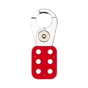 2024 meilleure vente moraillon PP poignée sécurité 6 trous acier sécurité verrouillage moraillon avec 1 mâchoire - Product Image 1