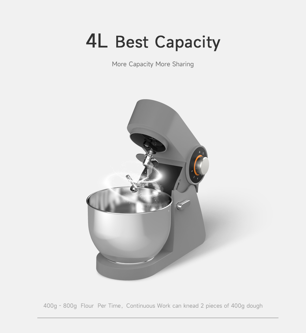 3 in 1 Pastry Stand Food Mixer Household 1200W Kitchen Stand Bread Spiral Dough Mixers Cake Electric Food Mixers With Blender