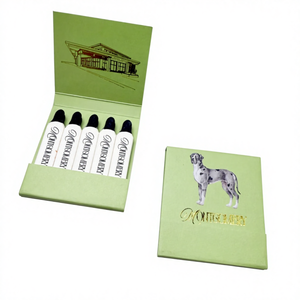 Cajas de cerillas de madera plegables personalizadas para Navidad, regalos de agradecimiento para clientes de negocios, cerillas de madera seguras - Product Image 4