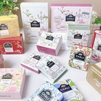 Coffret cadeau de thé CHALI 8g pour mariages, sachets de thé dans une petite boîte cadeau pour cadeaux d'affaires ou petits cadeaux pratiques