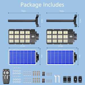 Farola Lampadaire Solaire Exterieur 1000w 500w 300w Powered entegre su geçirmez lamba açık Led hepsi bir güneş sokak lambası - Product Image 6