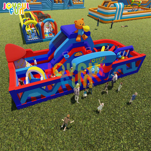 JOYFUL FUN Parco Divertimenti Gonfiabile Commerciale a Tema Orsacchiotto per Bambini, Giochi Gonfiabili per Parchi di Divertimento - Product Image 1