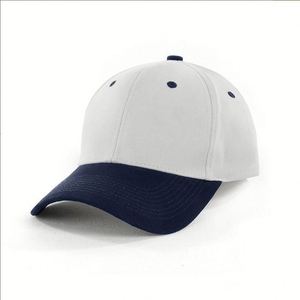 Casquette de baseball sportive en coton rétro structurée incurvée à 6 panneaux, vierge, personnalisable avec logo, bicolore, vente en gros OEM - Product Image 3