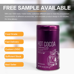 JYB Hộp Đóng Gói Trà Cà Phê Tròn Nắp Kín Khí In Logo Đầy Màu Sắc Tùy Chỉnh Hộp Thiếc Kim Loại - Product Image 3