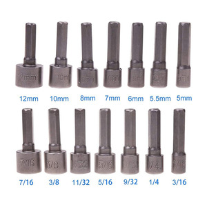 <span class=keywords><strong>ชุด</strong></span>ดอกไขควงหัวบ<span class=keywords><strong>ล</strong></span>็อก 14 ชิ้น ขนาด 5-12 มม. ก้าน<span class=keywords><strong>หก</strong></span><span class=keywords><strong>เหลี่ยม</strong></span> 1/4 นิ้ว สำหรับไขควงไฟฟ้าและสว่านมือ - Product Image 2