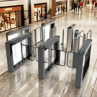 Torniquete de Barrera Abatible SUS304, Sistema de Control de Acceso Peatonal, Puerta Rápida para Centros Comerciales, Torniquetes de Puerta Abatible Seguros