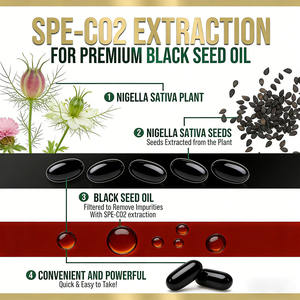 OEM Private Label Koudgeperste Zwarte Zaadolie Softgels <span class=keywords><strong>Nigella</strong></span> <span class=keywords><strong>Sativa</strong></span> Ondersteunt de spijsvertering, de immuunkracht en de hersenfunctie - Product Image 6
