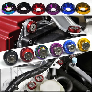 10pcs Kit Baut Dekorasi Mesin Mobil Aluminium Multi-Warna Pengikat untuk Sebagian Besar Kendaraan Pengganti Aksesoris Interior <span class=keywords><strong>Fender</strong></span> Bumper - Product Image 3