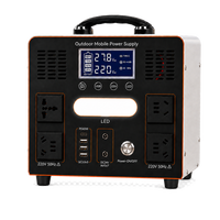 Station d'alimentation portable LiFePO4 2200W 2201.6Wh, générateur solaire MPPT à onde sinusoïdale pure pour usage domestique, camping-car, voiture et situations d'urgence