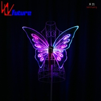 Accessoires de danse LED WL-0171 couleur ailes de papillon LED ailes d'isis pour la performance sur scène porter enfants enfants 1 pièce danse unisexe
