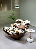Fauteuil inclinable à bascule, style nordique moderne minimaliste, fauteuil de détente, pour salon, chambre, maison, hôtel, appartement, décoration