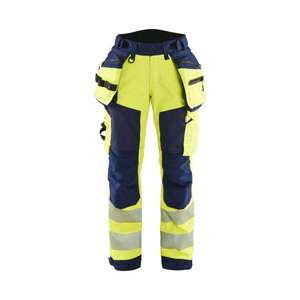BLAKLADER - 711825133389D19 Pantalón Softshell Hi-Vis Mujer Amarillo/Azul marino-EAN 7330509877715 ROPA DE TRABAJO DE 2017 - Product Image 1