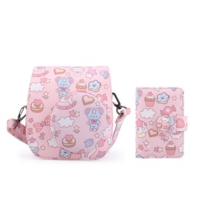 Sac en PU pour appareil photo <span class=keywords><strong>Instax</strong></span> Fuji <span class=keywords><strong>Mini</strong></span> 12/11/8/9 avec motif, housse souple instantanée et bandoulière élégante avec <span class=keywords><strong>mini</strong></span> étui/<span class=keywords><strong>mini</strong></span> album - Product Image 2
