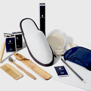 Set de Artículos de Aseo Desechables Ecológicos de Lujo <span class=keywords><strong>para</strong></span> Hotel, de Bambú, Incluye <span class=keywords><strong>Kit</strong></span> de Cepillo de Dientes y Pantuflas de Spa - Product Image 1