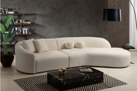 Canapé modulaire de luxe au design moderne, meubles de salon, canapé en velours en forme de L, ensemble de canapés extensibles