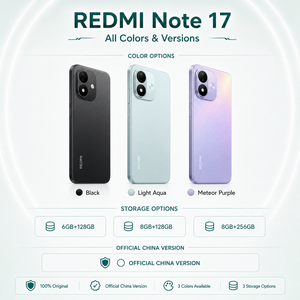 Smartphone Redmi Note 17 5G 2026, nouveau modèle original, écran 7 pouces, appareil photo 50MP, batterie 8000mAh et NFC, téléphone Android REDMI <span class=keywords><strong>Xiaomi</strong></span> - Product Image 2