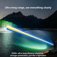 Lampe torche télescopique portable à zoom, phares longue portée super lumineux pour le camping, les situations d'urgence et le travail tactique