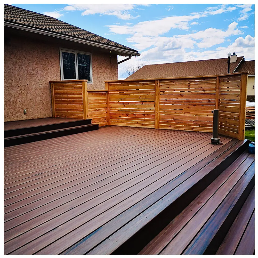 Extérieur imperméable résistant aux UV et aux insectes avec une garantie de 10 ans de plancher composite bois-plastique terrasse wpc